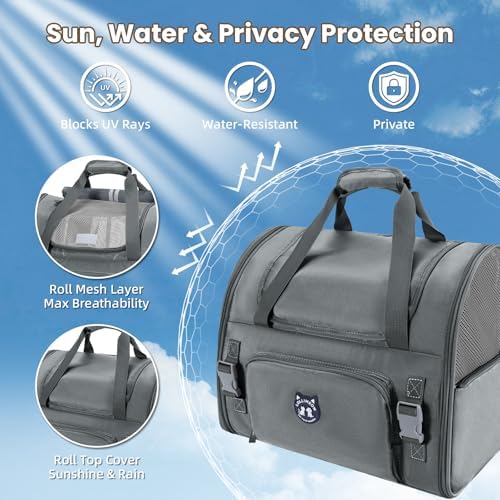 Lollimeow Expandable Large Cat Carrier Backpack, Supports up to 22 lbs - Image 4