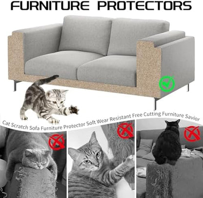 2 Pcs Self-Adhesive Cat Scratch Mat, Cat Scratch Furniture Protector - Image 3