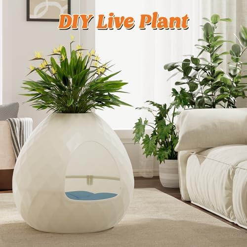Plant Litter Box Egg-Shaped, Hidden Cat Litter Box Enclosure - Image 4