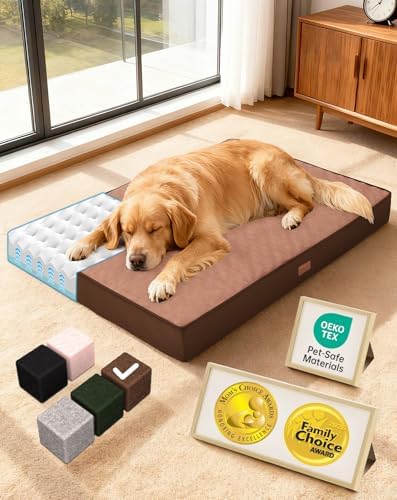 OhGeni Orthopedic Waterproof Large Dog Bed, Memory Foam, 41 inch by OhGeni