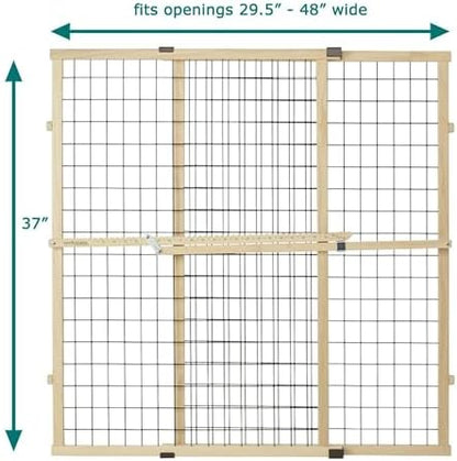MYPET Wire Mesh Dog Gate: 29.5"-40" Wide, Pressure Mounted - Image 3