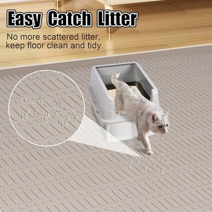 Silicone Cat Litter Mat 47" x 35" Cat Mat - Image 5