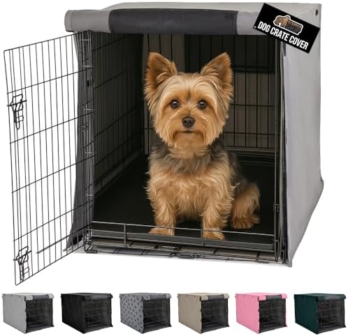 GORILLA GRIP Dog Crate Covers, Wire Kennel Topper, 24 in by GorillaGrip
