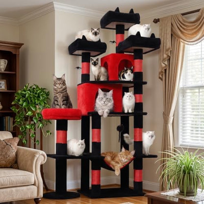 Gothic Cat Tree, 71 Inch Heavy Duty Cat Trees by LIKISAK
