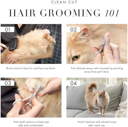Tweezerman Pet Grooming Scissors-Rounded Tip Trimming Scissor - Image 4