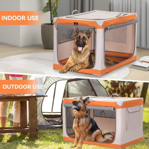 36" Collapsible Dog Crate for Large Dogs - Image 2