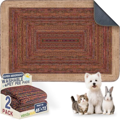 Washable Pee Pads for Dogs, Reusable Puppy Potty Training Pads, Ultra-Absorbent by Verdasun