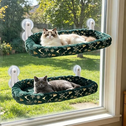 L&W BROS. 2-Pack Foldable Cat Window Perches by LWBROS