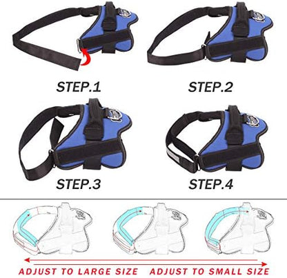Bolux Dog Harness, No-Pull Reflective Dog Vest, Breathable Adjustable Pet - Image 3