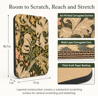 2 Pack Cat Wall Scratcher, Art Cat Scratching Board - Image 2