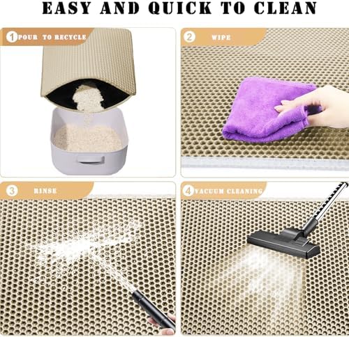 Cat Litter Mat, Honeycomb Double Layer Litter Trapping Mat - Image 6
