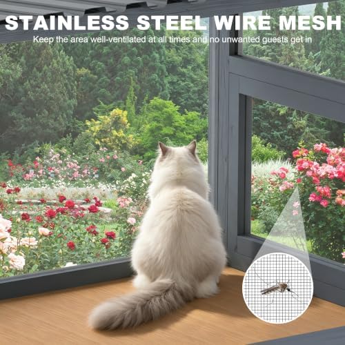 Cat Window Box Catio, Outdoor Cat Enclosure - Image 2