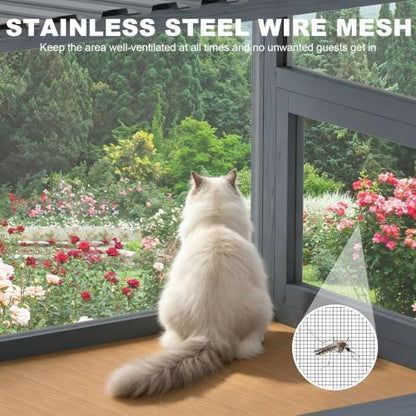 Cat Window Box Catio, Outdoor Cat Enclosure - Image 2