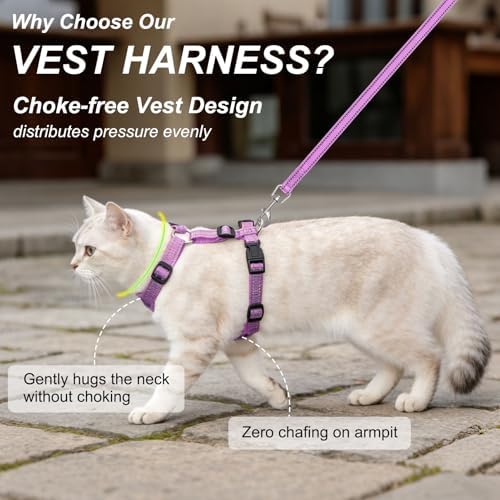 BEAUTYZOO Cat Harness and Leash Set, Escape Proof and Adjustable - Image 2