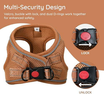 BELLA & PAL Step in Puppy Harness and Leash Set - Image 3