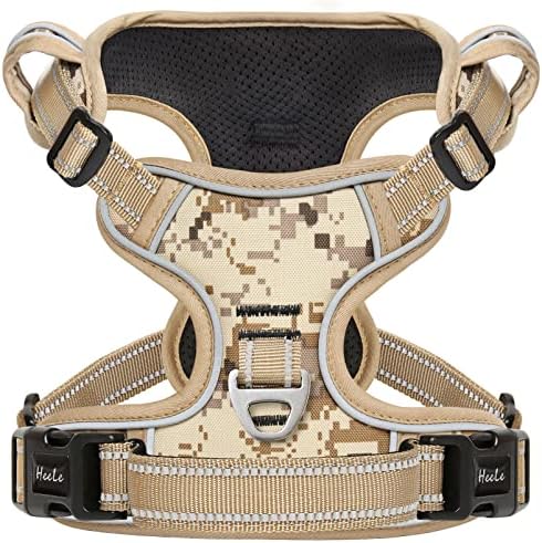 HEELE Dog Harness, No Pull Adjustable Padded Reflective Harness by HEELE