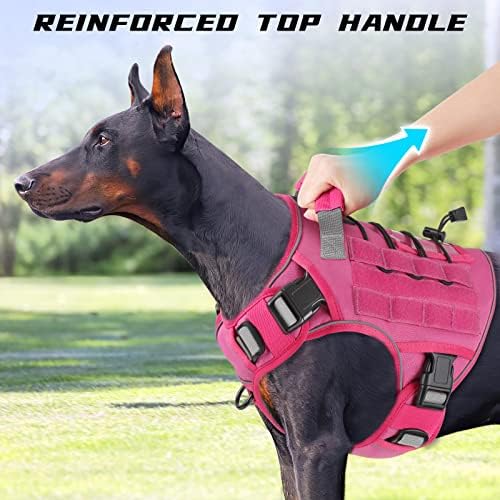 WINGOIN Pink Tactical Dog Harness - Image 4