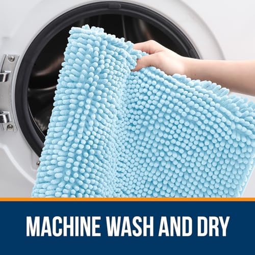 OLANLY Large Bathroom Rugs 40x32, Extra Soft Absorbent Chenille Bath Rugs - Image 5