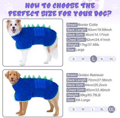 Super Absorbent Dog Bathrobe, Fast-Drying Robe - Image 6