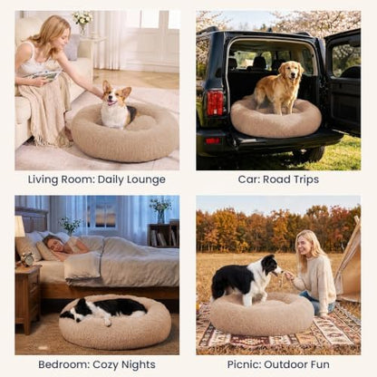 JOLLYVOGUE Calming Washable Dog Bed - Image 7
