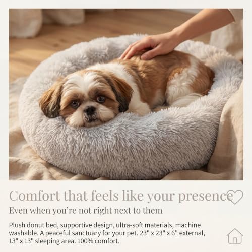 nononfish Comfortable Donut Dog Bed - Image 2