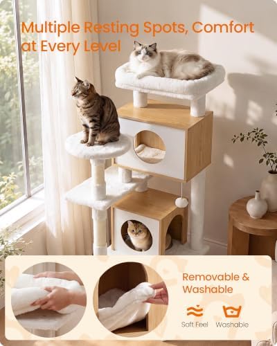 Feandrea Cat Tree, 5-Tier Cat Tower - Image 4