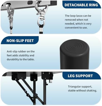 Garvee 32''H Pet Grooming Table, Adjustable & Anti-Slip Dog Grooming Table - Image 4