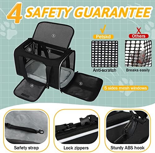 Petskd Small Pet Carrier 18" L x 11" W x 11" H Airline Approved - Image 5