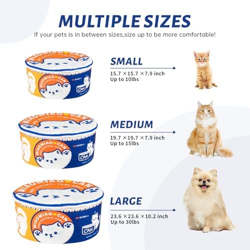 寵幸 Ramen Noodle Dog & Cat Bed, Keep Warm and Super Soft Creative Pet Nest - Image 6