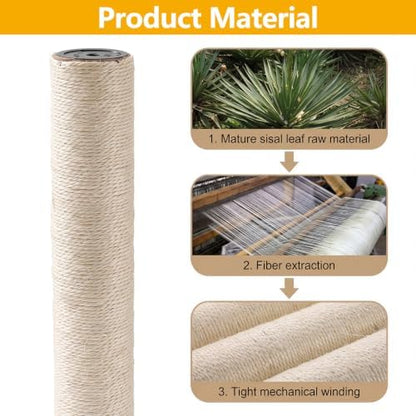 4 Pack M8 Cat Scratching Post Replacement, 15.7 in Sisal Posts - Image 3