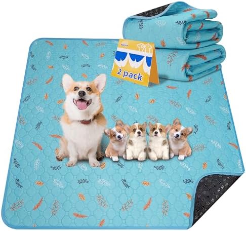 Sunheir Washable Pee Pads for Dogs Extra Large 36" x 48" 2-Pack Reusable Puppy by SUNHEIR