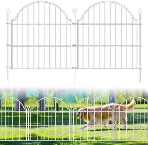 10 Panels No Dig Decorative Garden Fence by Blingluck
