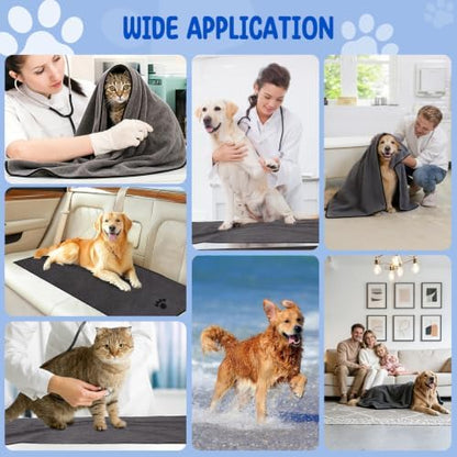 ATONET 2 Pack Microfiber Dog Towels - Image 7