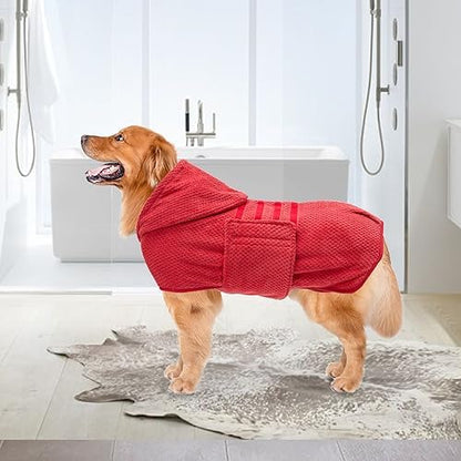 Geyecete Dog Drying Coat with Hood - Image 6