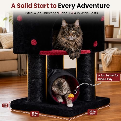 Heavy Duty Large Cat Tree Tower, Extra Wide Cat Scratching Posts - Image 5