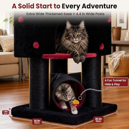 Heavy Duty Large Cat Tree Tower, Extra Wide Cat Scratching Posts - Image 5
