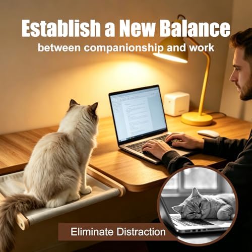 Cat Desk Bed Foldable Wood Cat Bed - Image 2