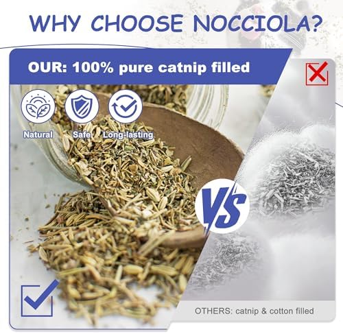 Nocciola 3 Pack Catnip Toys for Cats, Funny Cat Toys Filled - Image 3