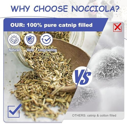 Nocciola 3 Pack Catnip Toys for Cats, Funny Cat Toys Filled - Image 3