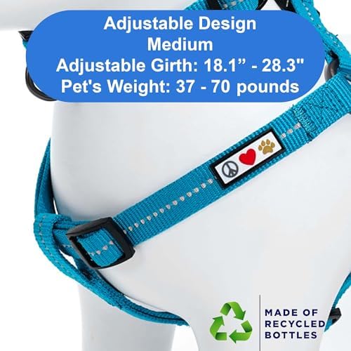 Pawtitas Recycled Reflective Step-in Dog Harness – Adjustable No-Pull Vest - Image 3