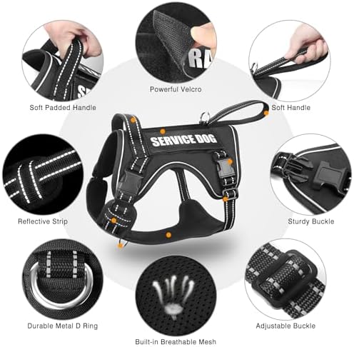 WINSEE Tactical Dog Harness, No Pull Dog Harness - Image 4