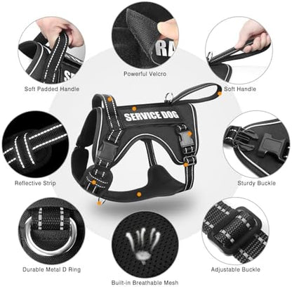 WINSEE Tactical Dog Harness, No Pull Dog Harness - Image 4