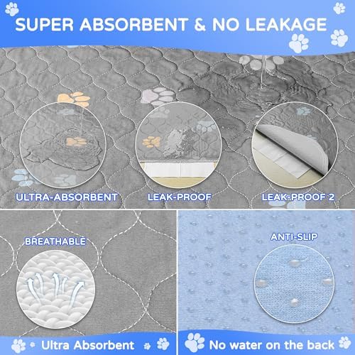 Aitmexcn Washable Pee Pads for Dogs, 2 Pack Extra Large Reusable Puppy Training - Image 5