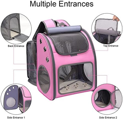 Expandable Cat Backpack Carrier, Portable Cat Backpack Up to 18 lbs - Image 5