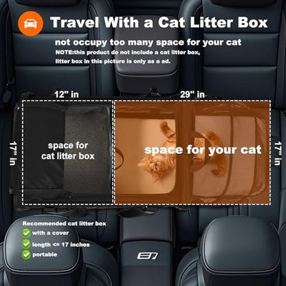 pidipiti 25x17x17 Extra-Large Expandable cat Carrier - Image 4