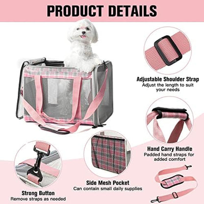 EXPAWLORER Large Cat Carrier Dog Carriers Soft - Image 4