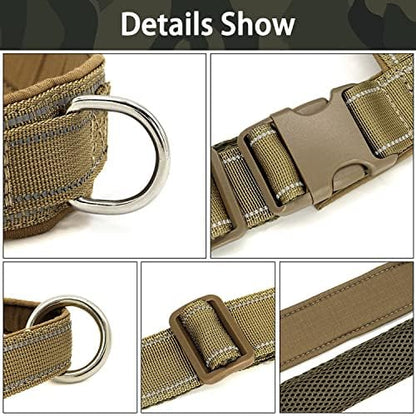 No Pull Dog Harness Brown for Small Medium Large Sized Dog, Reflective Escape - Image 5