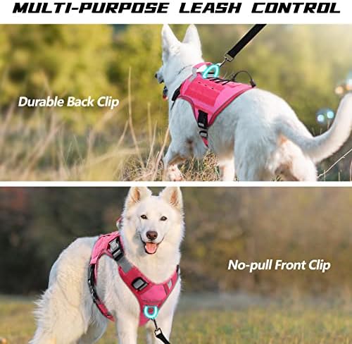 WINGOIN Pink Tactical Dog Harness - Image 3