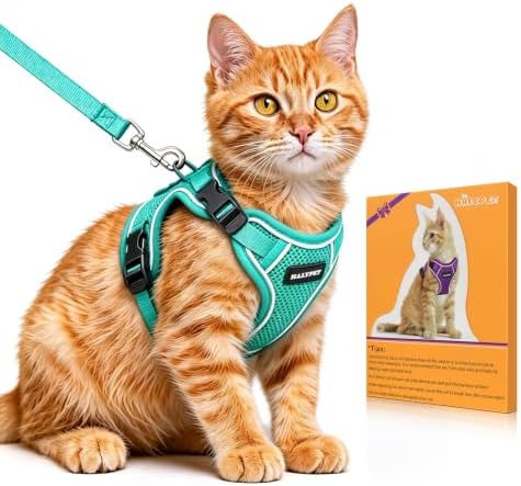 Cat Harness and Leash Set, Escape Proof Kitten Harness by DOMoreWithYourPet