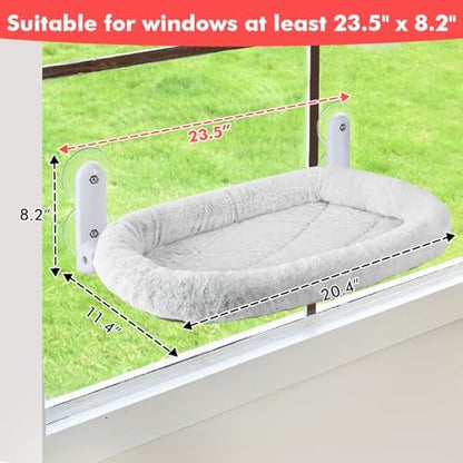 Zoratoo 2PC Cat Window Perch, Foldable & Cordless Cat Hammock - Image 6